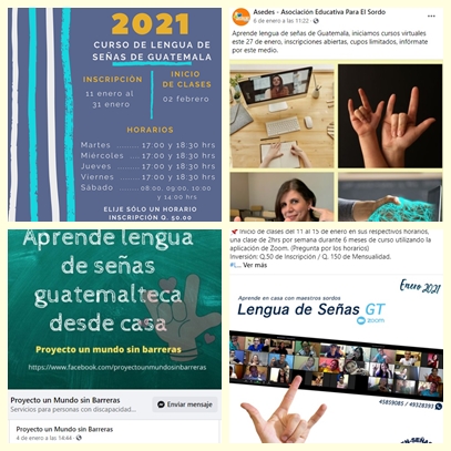 Curso Lengua de Señas de Guatemala